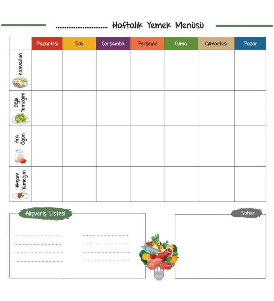 Yemek Siparişi Yerine Neden Haftalık Menü Hazırlamalısınız?